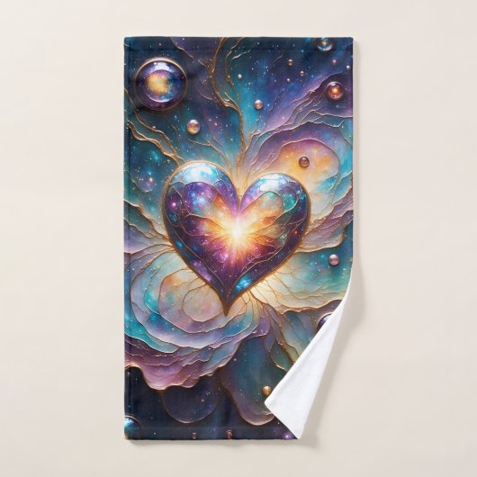 Cœur galactique de l'univers (Serviette à main)