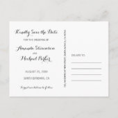 Coeur géométrique enregistrer la date modèle de ca (Dos)