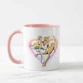 Coeur Greyhound Art Mug (Gauche)