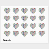 Cœur Happy Heart valentine sticker (Feuille)