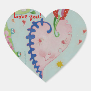 Cœur Happy Heart valentine sticker
