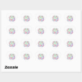 Cœur Heart Eyes Frog Sticker Cute Minimal Frog Love Kaw (Feuille)