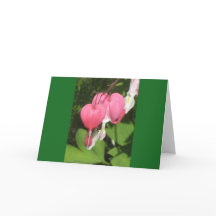 Coeur hémorragique floral - Carte de voeux paysage