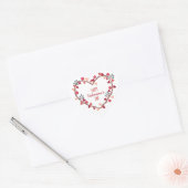 Cœur Heureuse Sainte-Valentin Hearts Wreath | Sticker (Enveloppe)