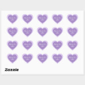 Cœur Heureux Jamais après Sticker (Feuille)