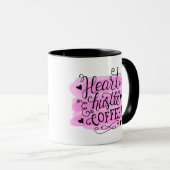 Coeur Hustle café Mug (Devant droit)