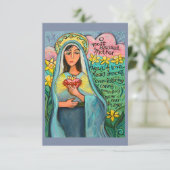 Coeur immaculé de Marie, Carte de prière Memorare (Debout devant)