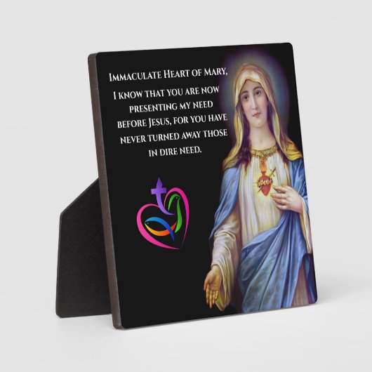 Coeur immaculé de Mary Plaque (Recto)