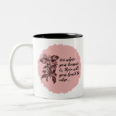 Coeur inspiré et trésor Citation Mug (Gauche)