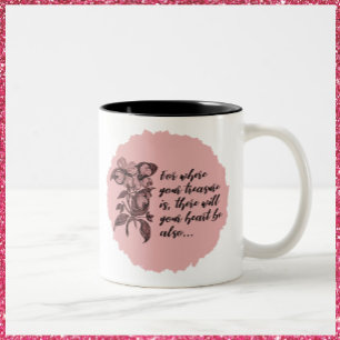 Coeur inspiré et trésor Citation Mug