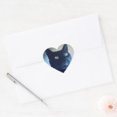 Cœur Je Suis Chat Sticker (Enveloppe)