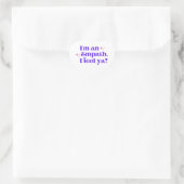 Cœur Je suis un Empath I Feel Ya Sticker (Sac)