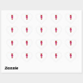 Cœur Je T'Aime Sticker Coeur (Feuille)