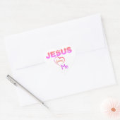 Cœur Jésus M'aime Sticker (Enveloppe)