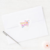 Cœur Joyeux Anniversaire Coeur Sticker (Enveloppe)