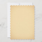 Coeur Key Vintage Rehearer Dîner Invitation (Dos)