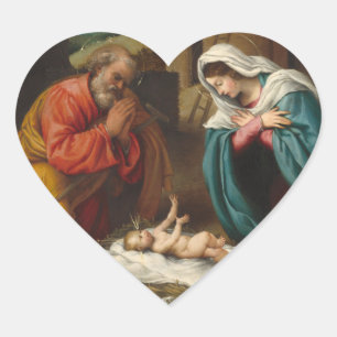 Cœur La Nativité 1523b Sticker Blue Beach Song™