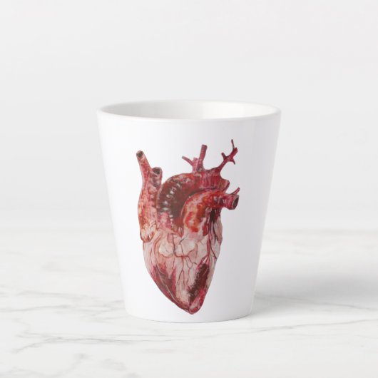 Coeur latte Mug (Devant)