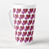 Coeur latte Mug (Angle gauche)
