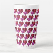 Coeur latte Mug (Devant)