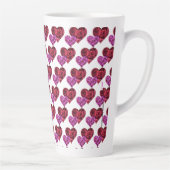 Coeur latte Mug (Droite)