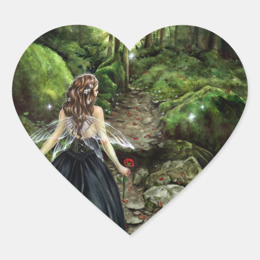 Cœur Le long du Sticker Forest Path (Devant)