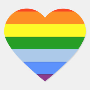 CŒUR LGBT STICKER