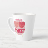 Coeur Lollipop Sweet Love Latte Mug (Angle gauche)