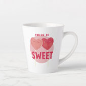 Coeur Lollipop Sweet Love Latte Mug (Droite)