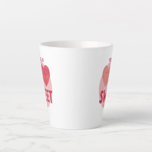 Coeur Lollipop Sweet Love Latte Mug (Devant)