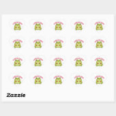 Cœur Lots Of Love Frog Sticker Cute Frog Holding Hearts (Feuille)