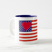 Coeur Love USA Mug (Devant gauche)