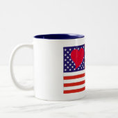 Coeur Love USA Mug (Gauche)