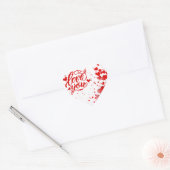Cœur Love You Sticker (Enveloppe)