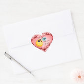 Cœur Love You_ Sticker (Enveloppe)