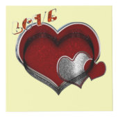 Coeur magique Cube photo jaune (Devant)