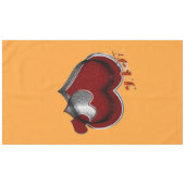 Coeur Magique Orange Coton Nappe (Devant (Horizontal))