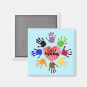 "Coeur" Magnet de psychologie scolaire (Recto/Verso)