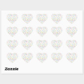 Cœur Mai, 12 Anniversaire Sticker (Feuille)