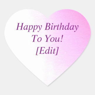 Cœur Marbling - Joyeux Anniversaire Pour Vous Sticker