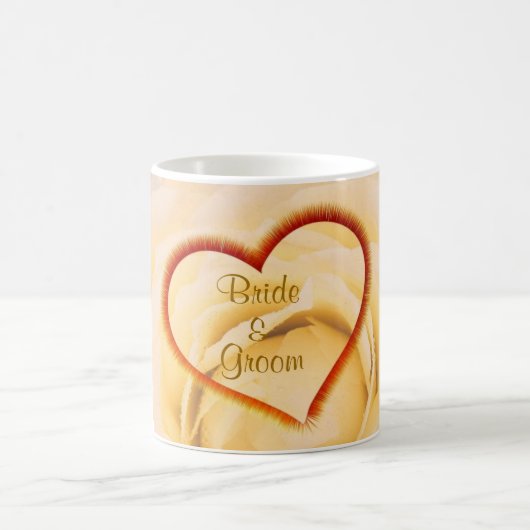 Coeur Mariage Faveur Mug (Centre)