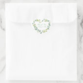 Cœur Mariage Love Coeur Sticker Rustique Botanique Mode (Sac)
