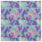 Coeur mauve (56" de largeur) Tissu (Échantillon)