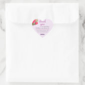 Cœur Merci pour support Sticker Coeur pour petites entr (Sac)