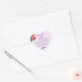 Cœur Merci pour support Sticker Coeur pour petites entr (Enveloppe)