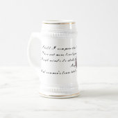 Coeur métallique avec sonnet de Shakespeare 18 Mug (Devant gauche)