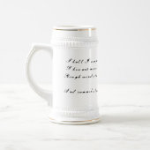 Coeur métallique avec sonnet de Shakespeare 18 Mug (Gauche)