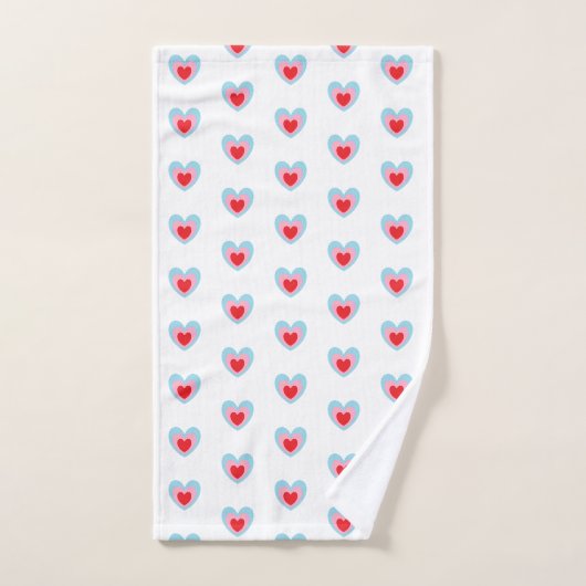 Coeur mignon moderne (Serviette à main)