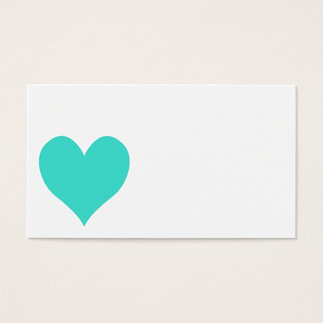 Coeur mignon Turquoise (Devant)