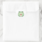 Cœur Minimal Love Frog Sticker Cute Frog Holding Heart  (Sac)